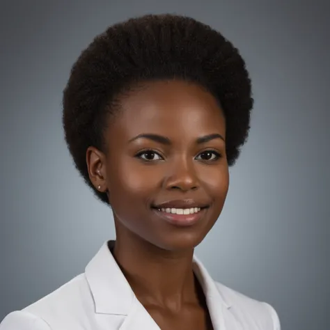 Heres a professional prompt for generating a corporate ID photo for an African girl: "Generate corporate ID photo for an African professional girl. Ensure photo reflects a professional and serious demeanor, with consistent quality and style suitable for of...