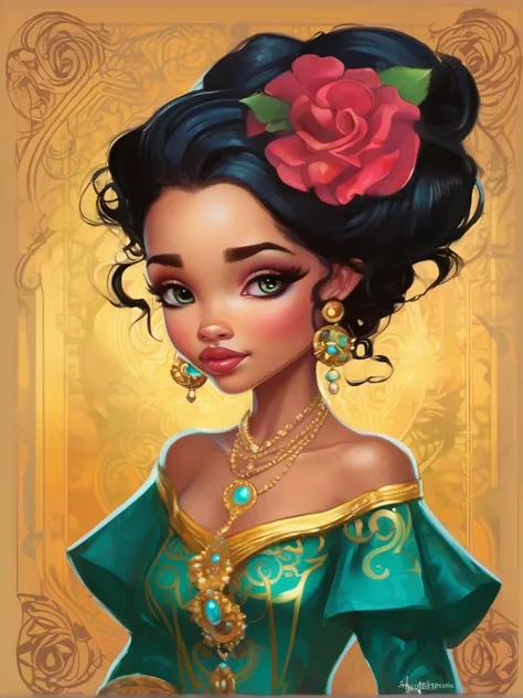 in style of Jasmine Becket-Griffith, character concept design, half body