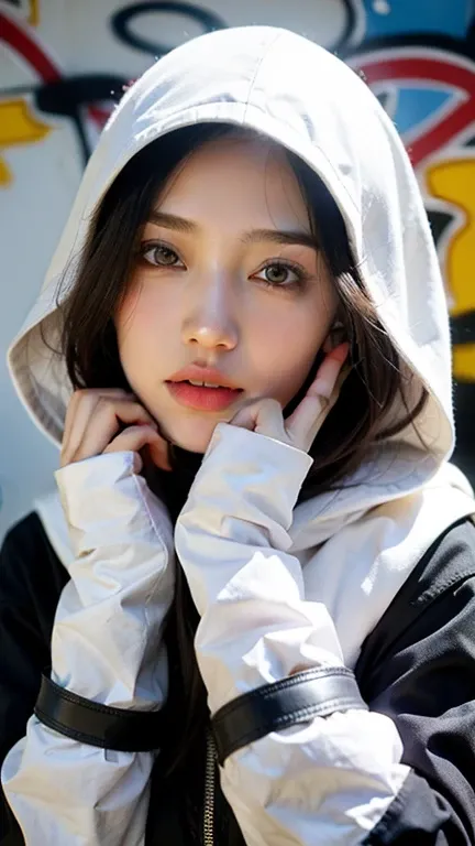 ,1girl, solo, pretty face, eyelashes, nose, glossy lips, (detailed eyes, looking at viewer, fair skin, white skin: 1.5), smooth skin, wearing hijab, 8k portrait of beauty in hijab, intricate, graceful, highly detailed, majestic, digital photography, hyper ...