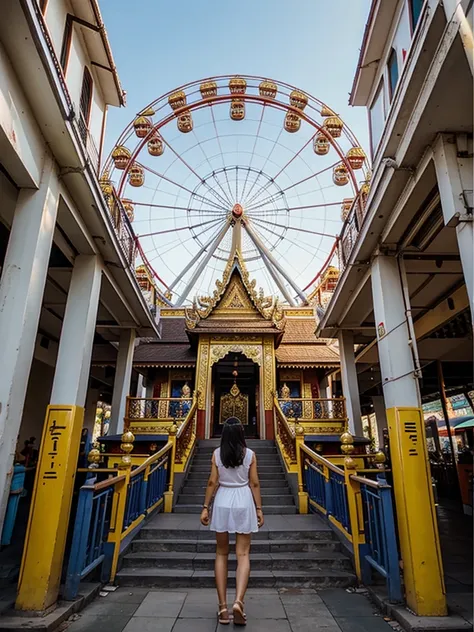 Thai temple ferris wheel