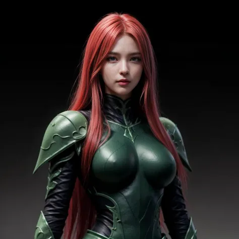 FINAL FANTASY, light green eyes, (best quality, ultra-detailed), (realistic:1.37), beautiful and detailed face, ultra-realistic texture, delicate face, delicate body, red lipstick, bright colors. High definition, 8K.