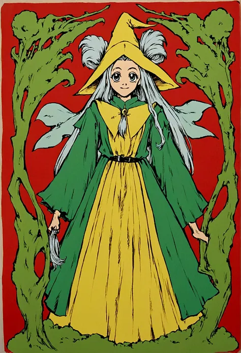 You can create a zeta illustration of the folk metal band Wizard of Oz, in the bleach anime art style