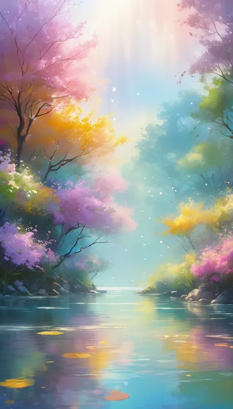 (best quality,4K,8K,high resolution,masterpiece:1.2),Extremely detailed,(Practical,photoPractical,photo-Practical:1.37),floating,floating art,Concept Art,pause,Light,Dreamy,beautiful,serene,illustration,Vague,Moderate,rich and colorful,Soft Focus,transluce...