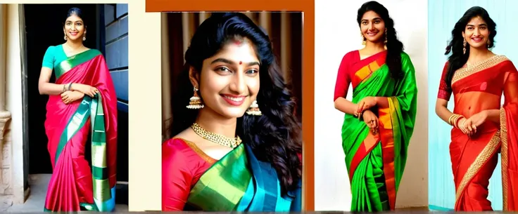 21 years old sai pallavi ,full body wearing saree