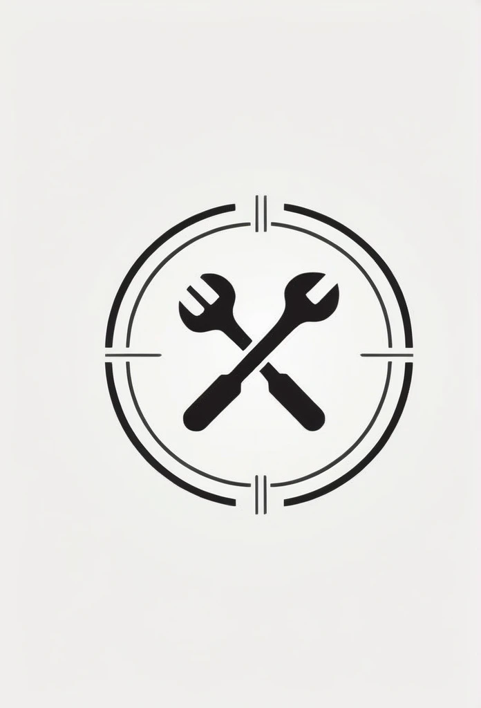 Japans stylish electronics company logo that handles tools

a person who works with tools in a factory
Pretty cool
chic and modern design
monotone



The background is white

シンプルにスパナ