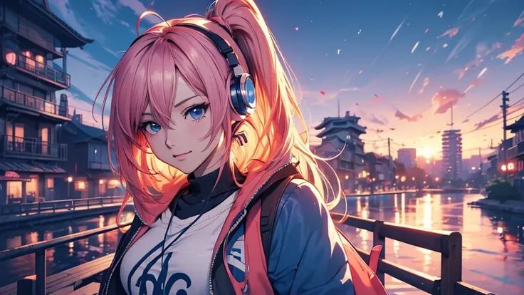 Woman wearing headphones, Anime Style 4 k, anime wallpaper 4k, anime wallpaper 4k, 4k anime wallpaper, anime art wallpaper 4k, anime art wallpaper 4k, Anime Style. 8K, Anime atmosphere, , Ultra HD Anime Wallpaper, Anime Art Wallpaper 8K, Anime Background,l...