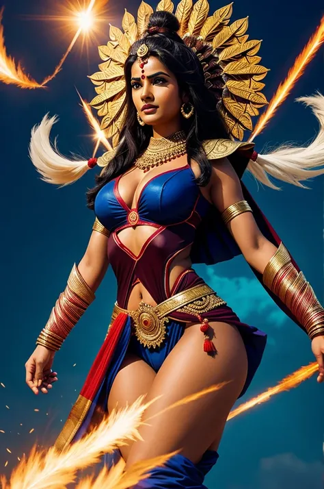 Generate indian gods as super heroes 