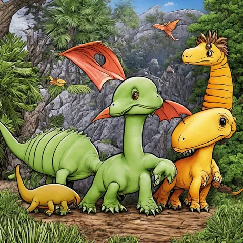 Cute dinosaurs