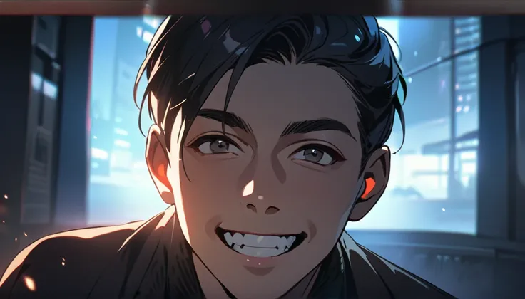 Resolution full, boy, very accurate, best quality, masterpiece, from front boy, cinematic lighting, full HD, very sharpener, mouth only, best art, very accurate, 1boy, man, solo, mouth only, smile, tooth