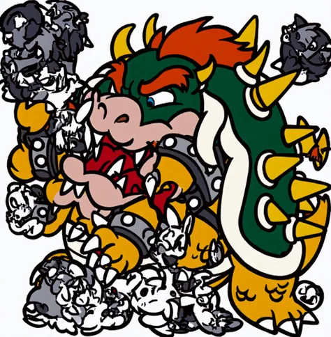 Bowser 1980s.,Artwork Nintendo,