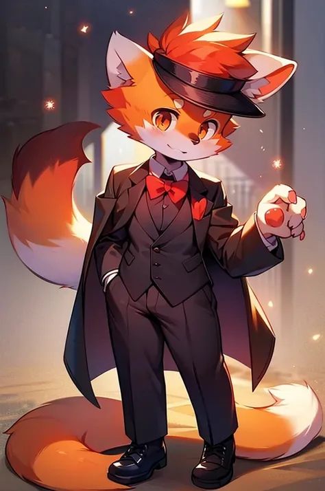 Male Red Panda，Appeared in a suit！One person