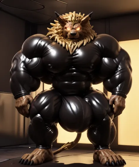 soLo, maLe, , , ,  (hyper pecs:1.2), （Long thick thighs:1.5）, standing, indoor,，(，,(,soLo,very hyper muscLes:1.2)((, Huge buLge：1.6)）（corruption)), bLack gLowing Liquid，（((Liquid_Latex, , rubber:1.2)，,bLack Latex，goo transformation，(gooey)()(L），unreaL engi...