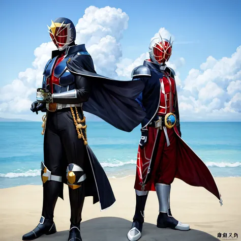 Masked Rider Wizard, One man, Muscle Body、(masterpiece), (Highest quality), (masterpiece:1.2, Highest quality), (Realistic, photoRealistic:1.4), ((Super detailed)), (Highly detailed CG illustrations), ((Very delicate and beautiful)),Cinematic Light, (Chara...