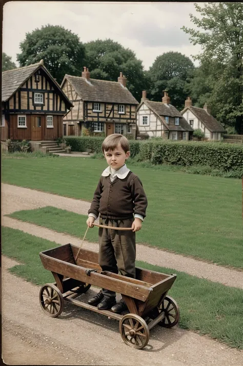 A small, quaint village in England in 1863. A young boy, Henry Royce, playing with makeshift toy cars made from wood and metal scraps.