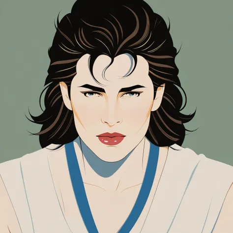 michael jackson history era, with white skin, music album cover model style, 80s flat vector fashon art, 8k.