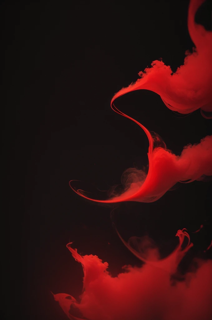 Create just an all black background with red smoke in the background 