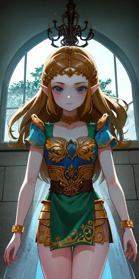 score_9, score_8_up, score_7_up beautiful aesthetic, very intricate, high quality details 1girl, princess zelda, fully clothes c...