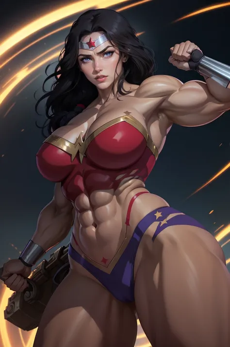 berserk mature woman, woman with ((((huge muscles)))), abs, rags, loincloth, snow mountain, winter, braids, ragged, tribal bodypaint, snowdrift,((1 lady))、masterpiece, ultra-detailliert, 8k, hiquality, Top image quality, digitial illustration, Seductive An...