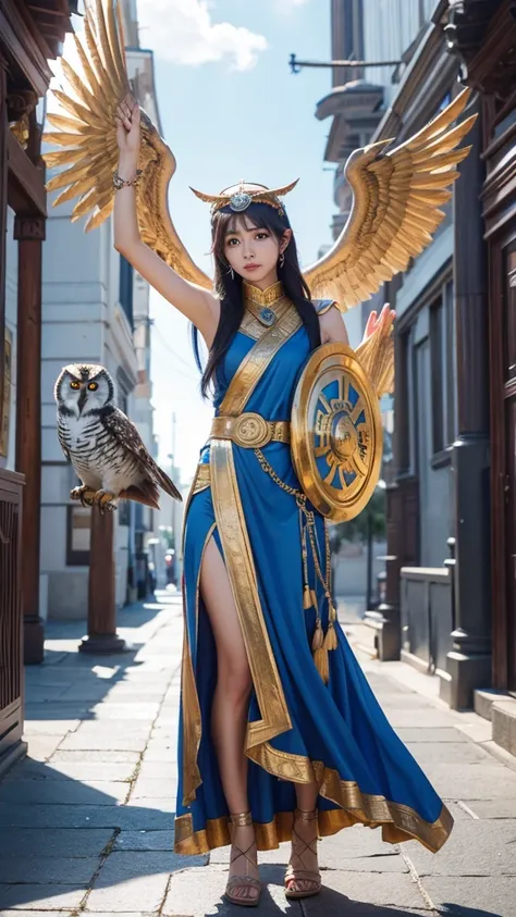 Athena (athena)、god、strategy、戦の女god、owl、shield、high resolution