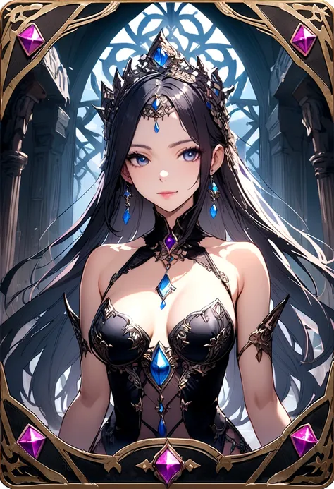 Rpg game card showing a sexy fantasy princess