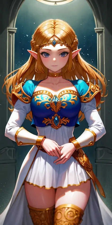 score_9, score_8_up, score_7_up beautiful aesthetic, very intricate, high quality details 1girl, princess zelda, fully clothes c...