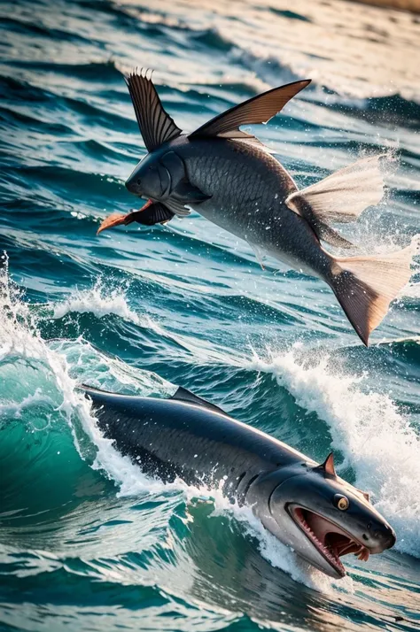 Image of a catfish similar to maverick cadu taking waves
