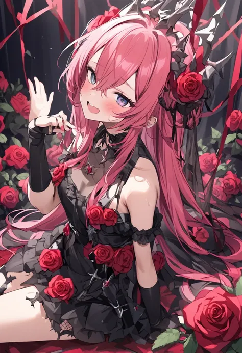 Rose、thornRose、thorn、Rose、thorn、Rose、thorn、Rose、thorn、Rose、thorn、Rose、thorn、Rose、thorn、Rose、thorn、Pink Hair Woman