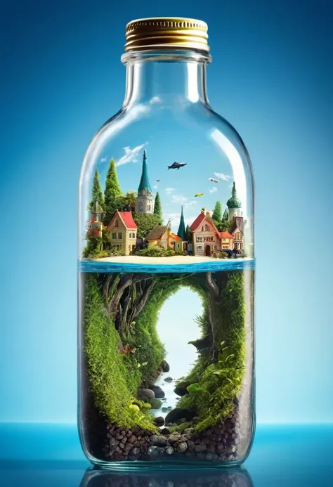 Small World in a Bottle, Fantastic Reality, Detailed Image