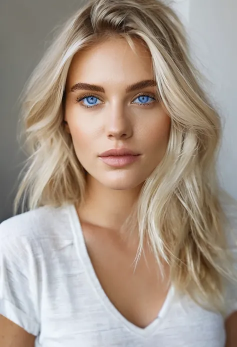 french girl with blonde hair and blue eyes,belles lèvres et yeux détaillés, détaillé et ,peau imparfaite,peau texturée,partie su...