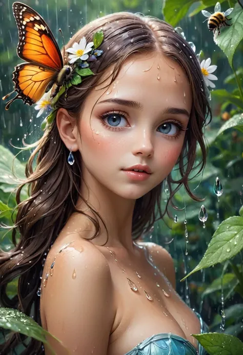 Create a gallery of the most beautiful and special and impressive and excellent and unique and extremely charming and attractive and beautiful forms of beauty. A masterpiece of art, a beautiful girl, a fairy, a butterfly, a bee, a flower, a leaf, a drop of...