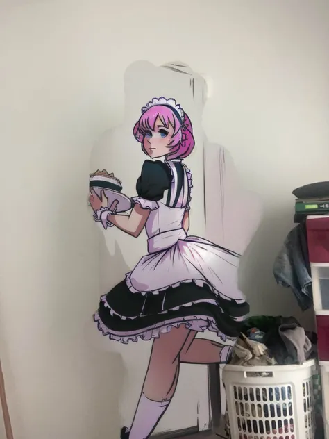 there is a woman in a maid outfit posing for a picture, cosplay of a catboy! maid! dress, maid outfit, anime girl in a maid costume, maid dress, wearing maid uniform, maid costume, french maid, anime cat girl in a maid costume, in a fancy dress, dressed in...