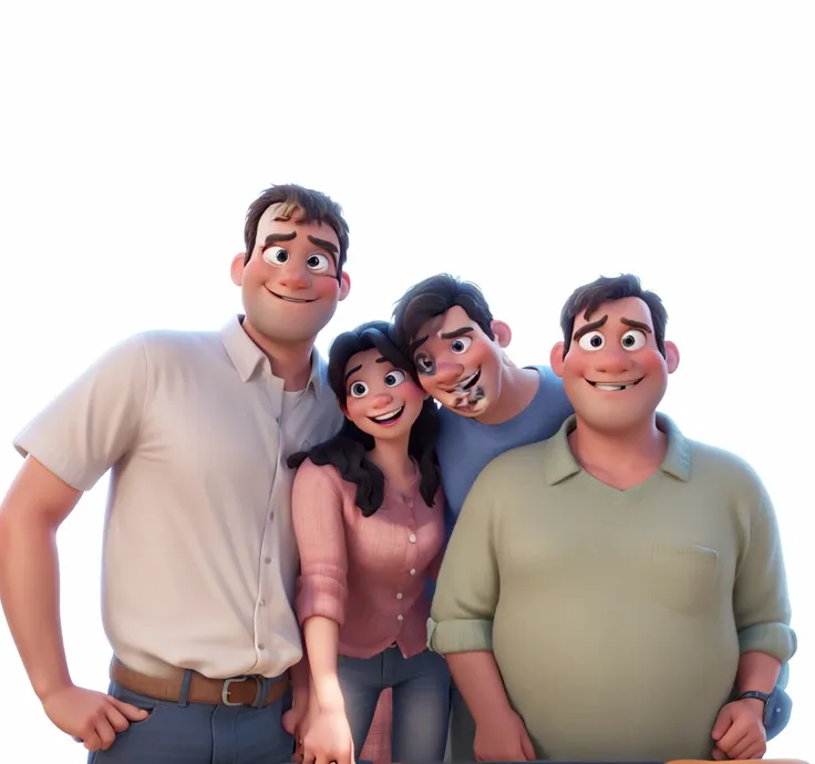 Create disney pixar image from this photo