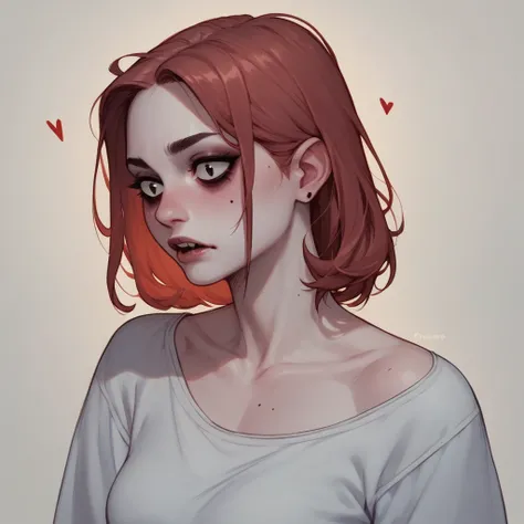 with red hair in a spooky month cartoon called alice