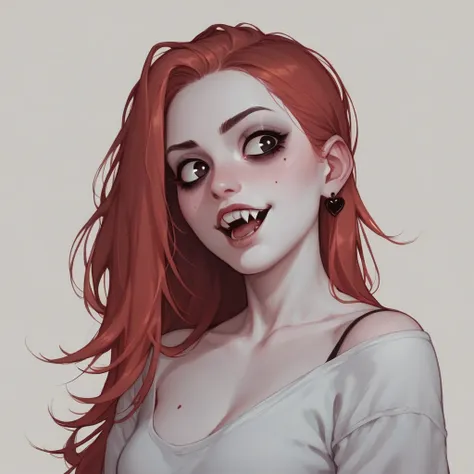  with red hair in a spooky month cartoon called Alice 