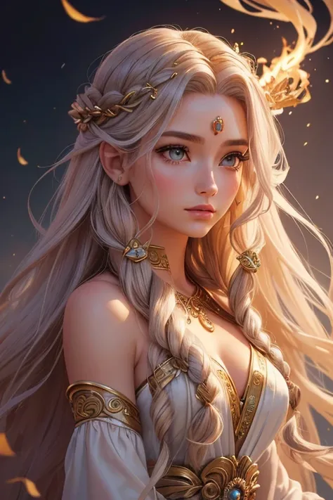 realistic goddess of hair, beautiful long detailed hair, goddess with flowing luxurious hair, detailed intricate hair style, goddess with ethereal hair, glowing goddess with divine hair, goddess with mystical hair, goddess with mesmerizing hair, goddess wi...