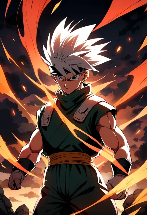 Kakashi with dragon ball style 