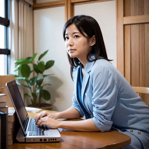 Middle-aged researcher, Japanese