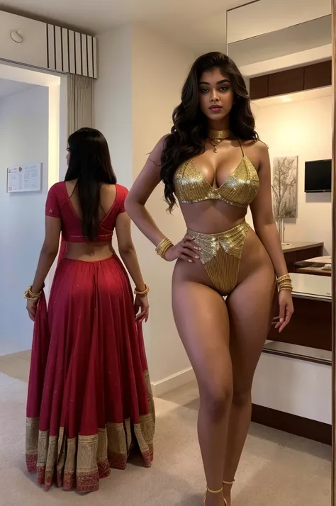 6 feet tall, 18 years old,  ((indian girl)), sexy girl, standing up, hour glass figure , big breasts, party, big ass