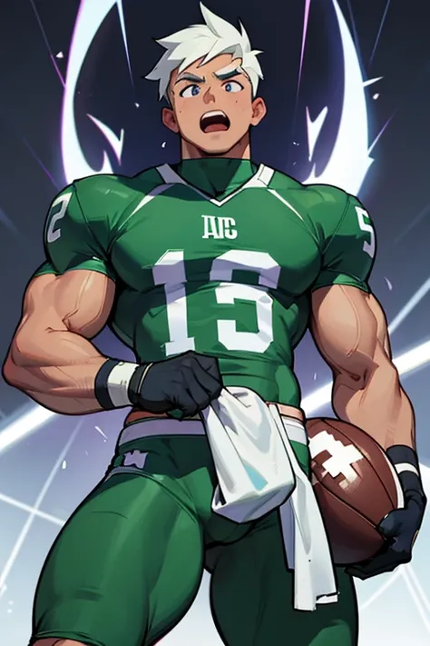 Danny Phantom, ghost, hypnosis, jock, conversion, locker room, hyper muscles, jockstrap, bro, meathead, hypnotized, brainwashed, brainwashing, big dumb jock, football. Danny Fenton is hypnotized by Dash to become another dumb football jock bro giving a stu...