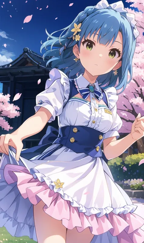 yuriko nanao (million live), (best quality, 8k, masterpiece, ultra detailed:1.2), cinematic angle,
flowery meadow, sparkle, ligh...