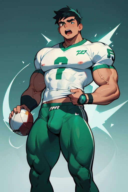 Danny Phantom, ghost, hypnosis, jock, conversion, high school bathroom, hyper muscles, jockstrap, bro, meathead, hypnotized, brainwashed, brainwashing, big dumb jock, football. Danny Fenton is hypnotized by Dash to become another dumb football jock bro giv...