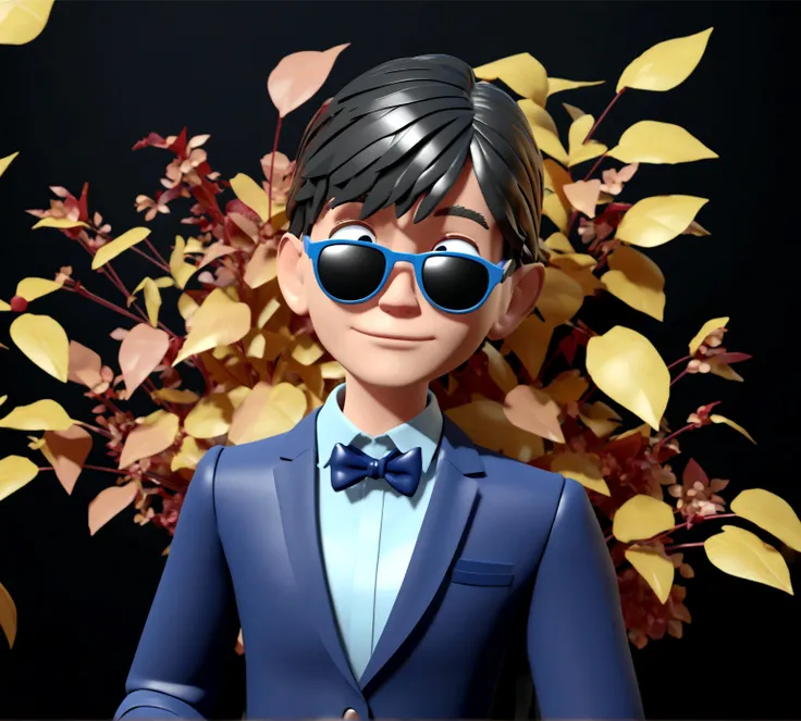 Cartoon character of a man in sunglasses and blue shirt, animation character, stylized character, animation style rendering, 3d stylized, Arnold Maya rendering, Stylized 3D rendering, toon render screenshot, 3d character, 3d character, Stylized 3D renderin...