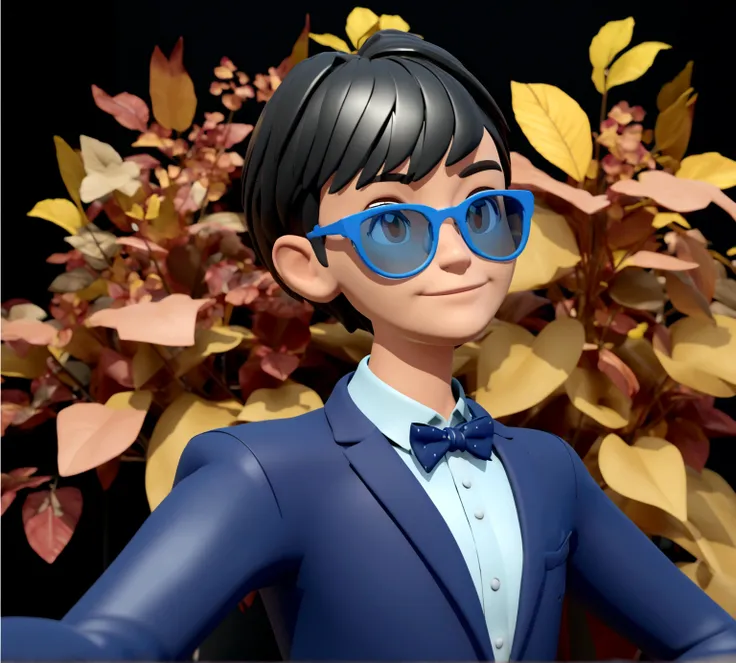 Cartoon character of a man in sunglasses and blue shirt, animation character, stylized character, animation style rendering, 3d stylized, Arnold Maya rendering, Stylized 3D rendering, toon render screenshot, 3d character, 3d character, Stylized 3D renderin...