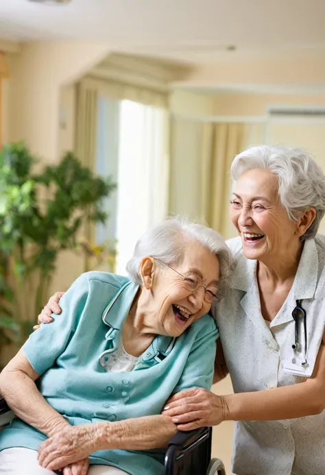 Elderly care facility happiness