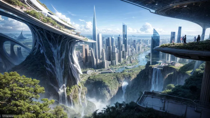 (Best quality,4K,8K,A high resolution,Masterpiece:1.2),Ultra-detailed,(Realistic,Photorealistic,photo-realistic:1.37),Futuristic floating city,Futuristic technology,Huge urban high-tech tablet platform,Airship,Floating in the sky,Futuristic city,Small airs...