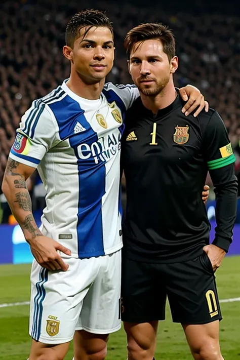 Ronaldo with messi