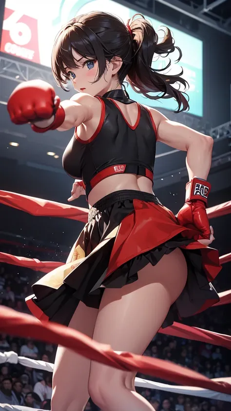 Boxing Counter、Two people fighting、Two boys and a girl、
Two gloves on each arm