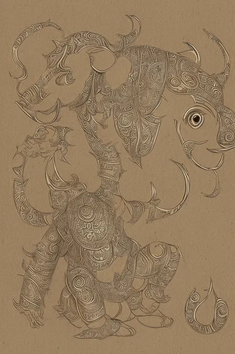 
arttoy ganesha symmetrical cartoon simple cute facing eatmodhaka 8k small details instinctive elegance illustration thick lines calm down