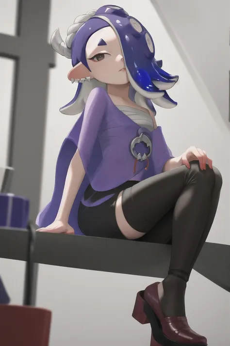 masterpiece, best quality, highres, 1girl shiver default sitting