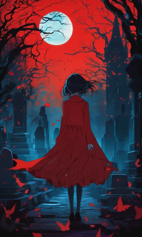 anime artwork anime artwork One girl,Girl of the Abyss,Open your mouth,((masterpiece)), ((Highest quality)), 8K, Detailed, Super detailed, figure, Portraiture, Horror, Gothic, (One girl), (an  ominous:1.2), A girl with a strangely long mouth, Standing in a...